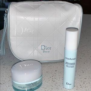 Dior Beauty HydrAction serum, creme,zippered pouch